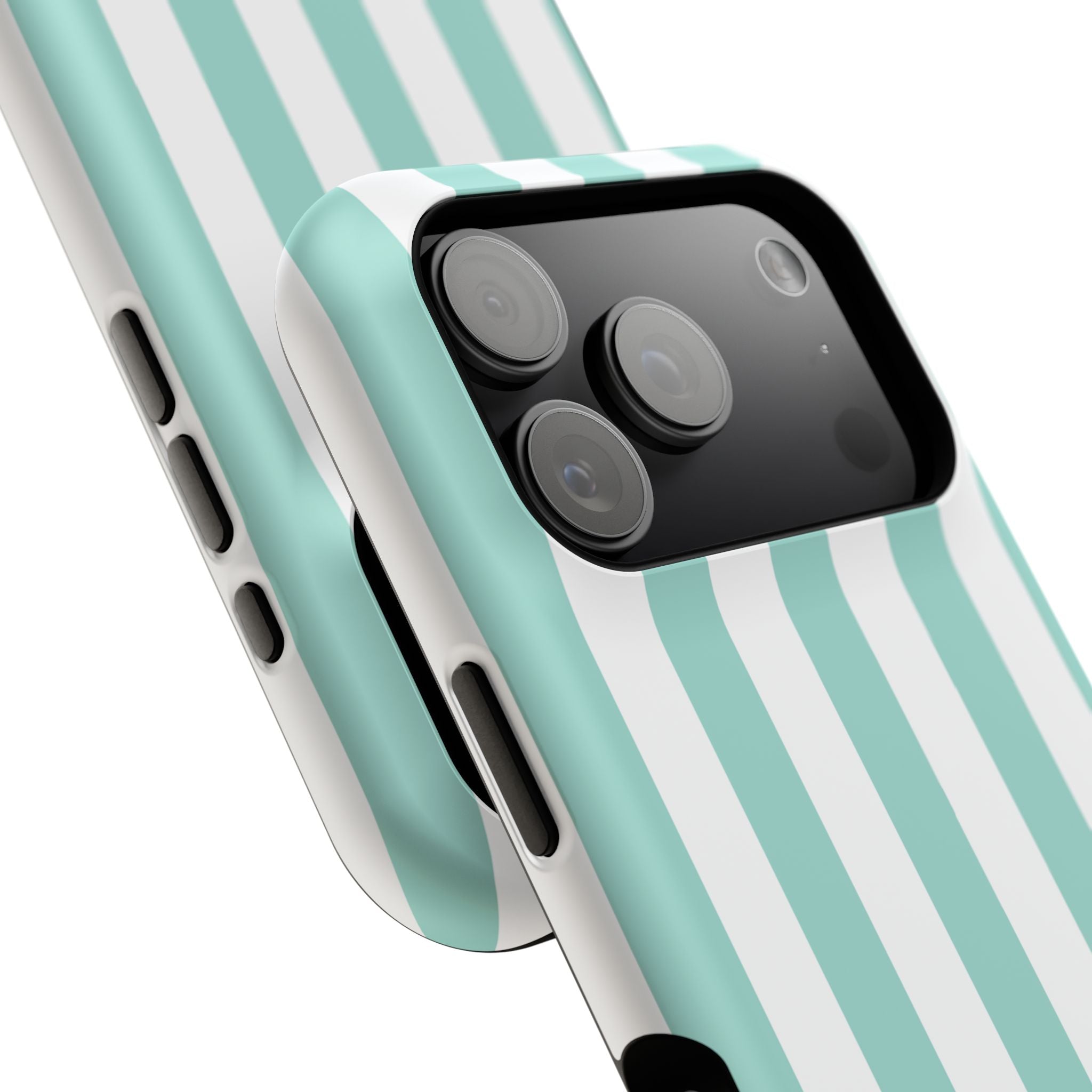 Teal Beach Stripe Case