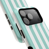 Teal Beach Stripe Case
