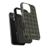 Army Green Houndstooth Case