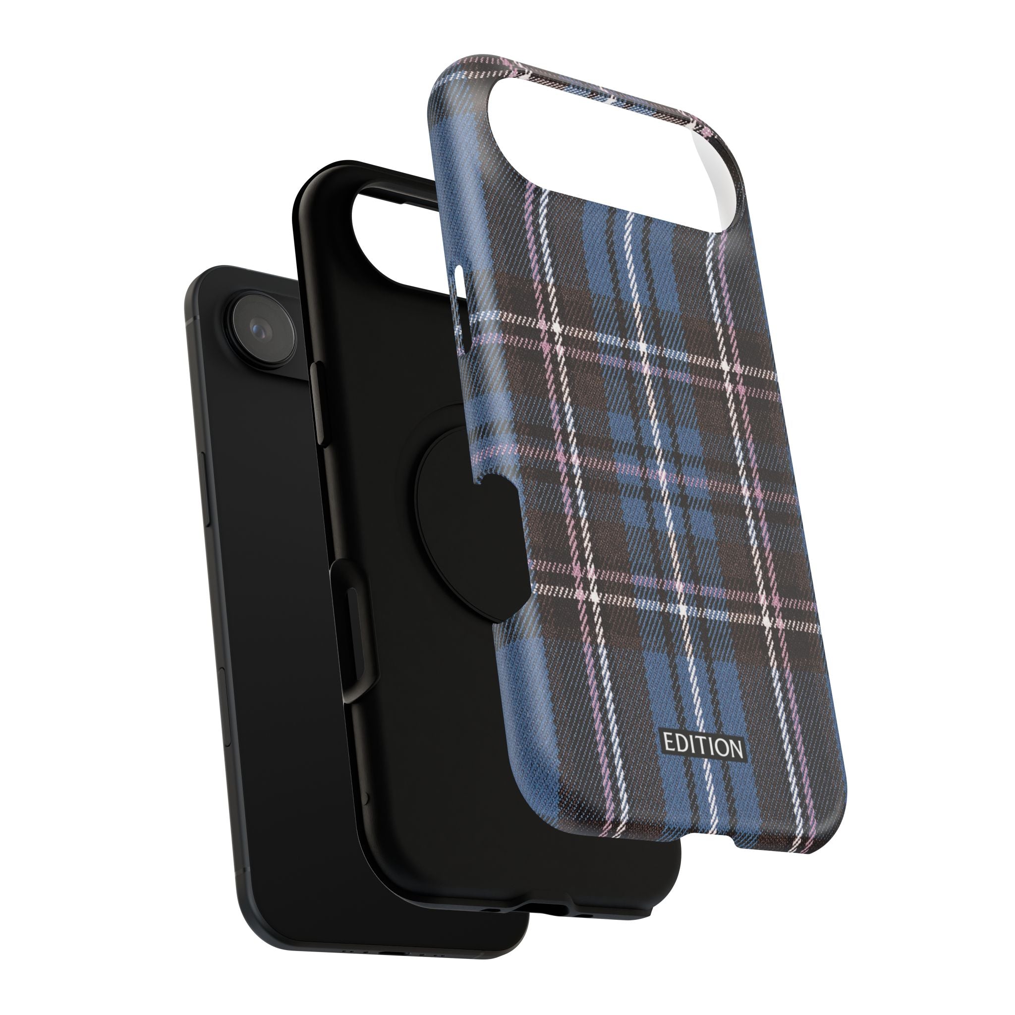 Blue and Pink Plaid Case