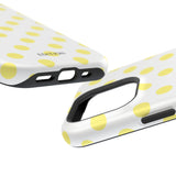 Yellow and White Polka Dot Case
