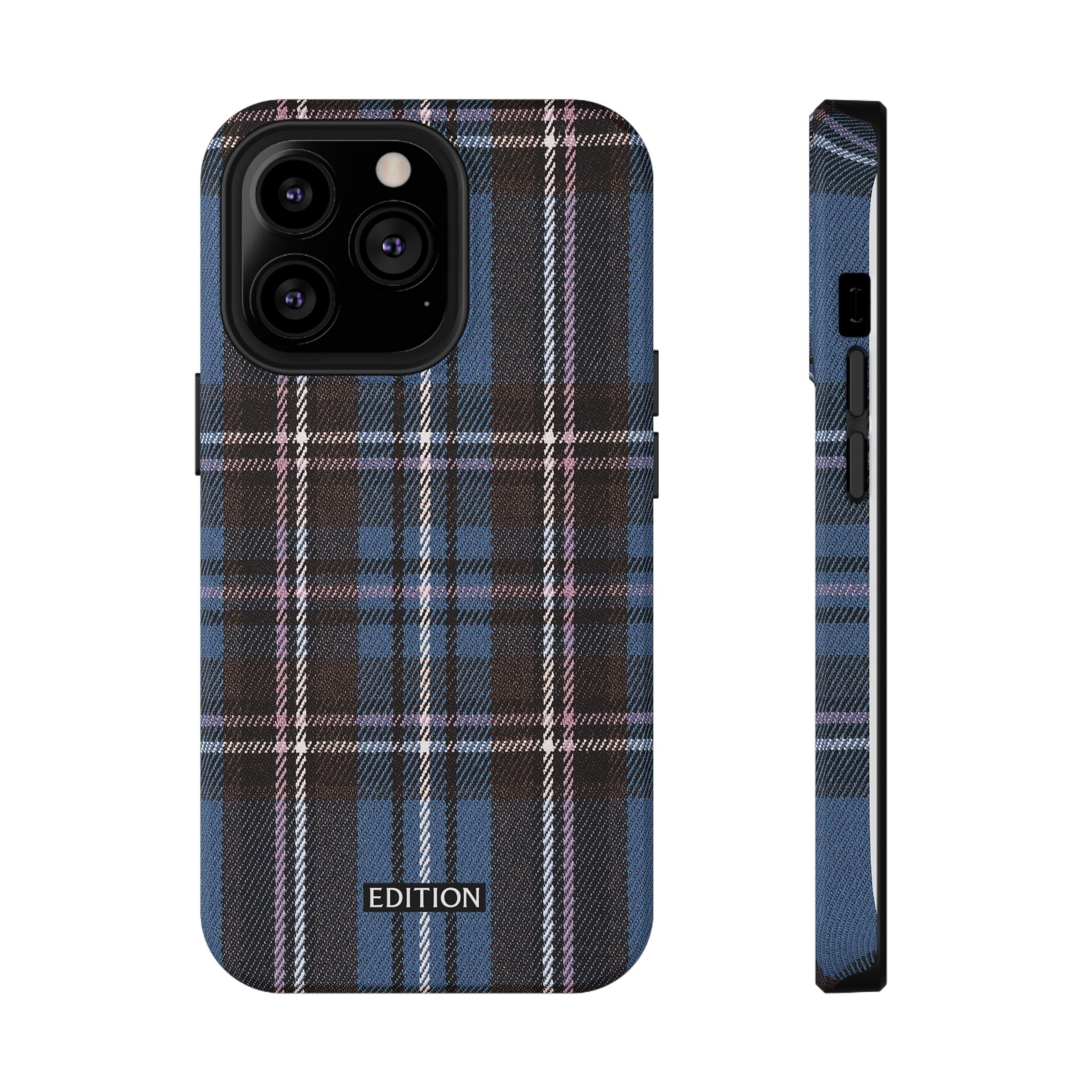 Blue and Pink Plaid Case
