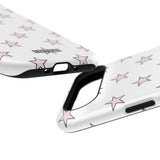 Pink and White Star Case