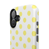 Yellow and White Polka Dot Case