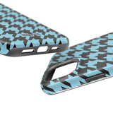 Baby Blue Houndstooth Case