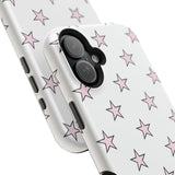 Pink and White Star Case