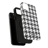 Black and White Houndstooth Case