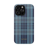 Navy Plaid Case