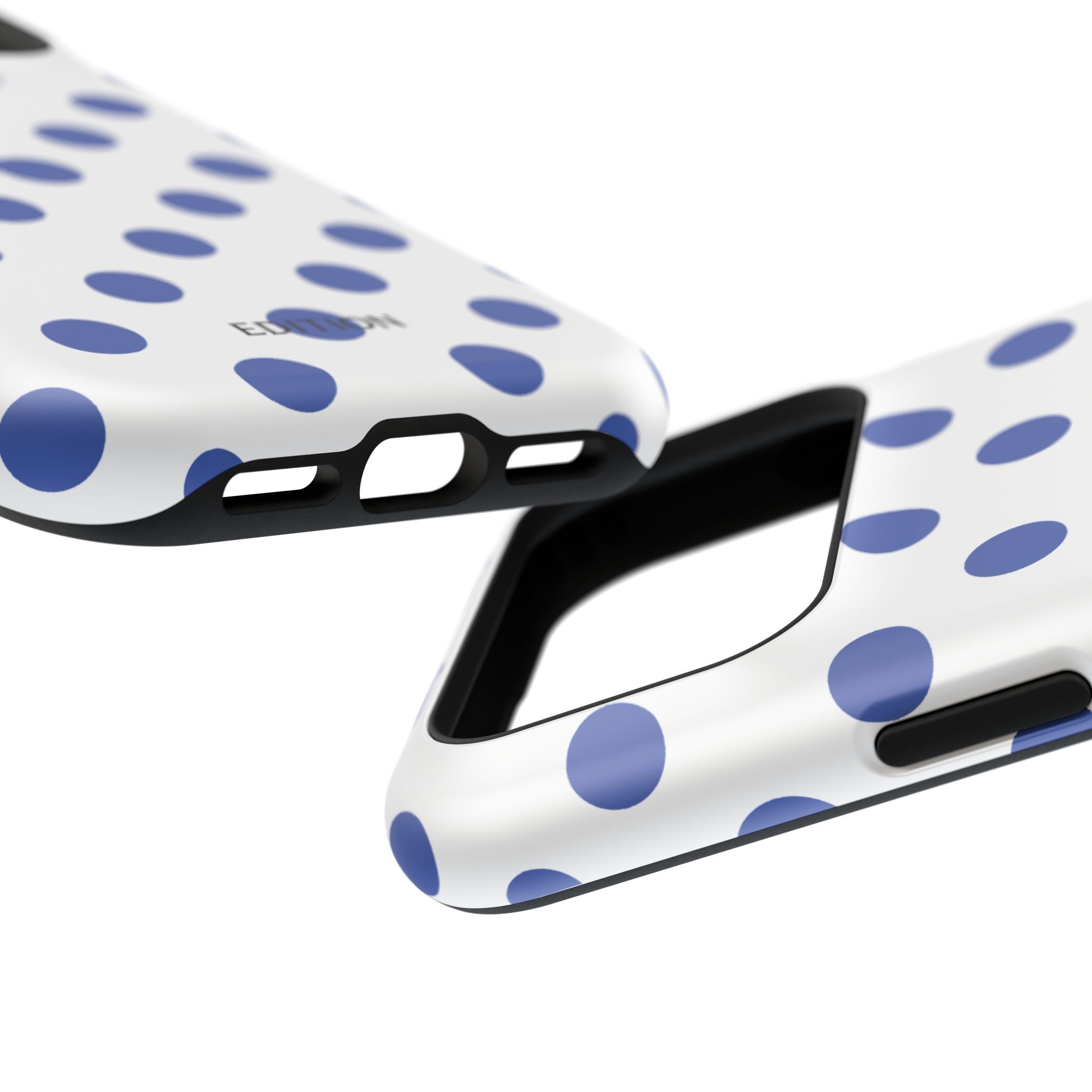 Blue and White Polka Dot Case