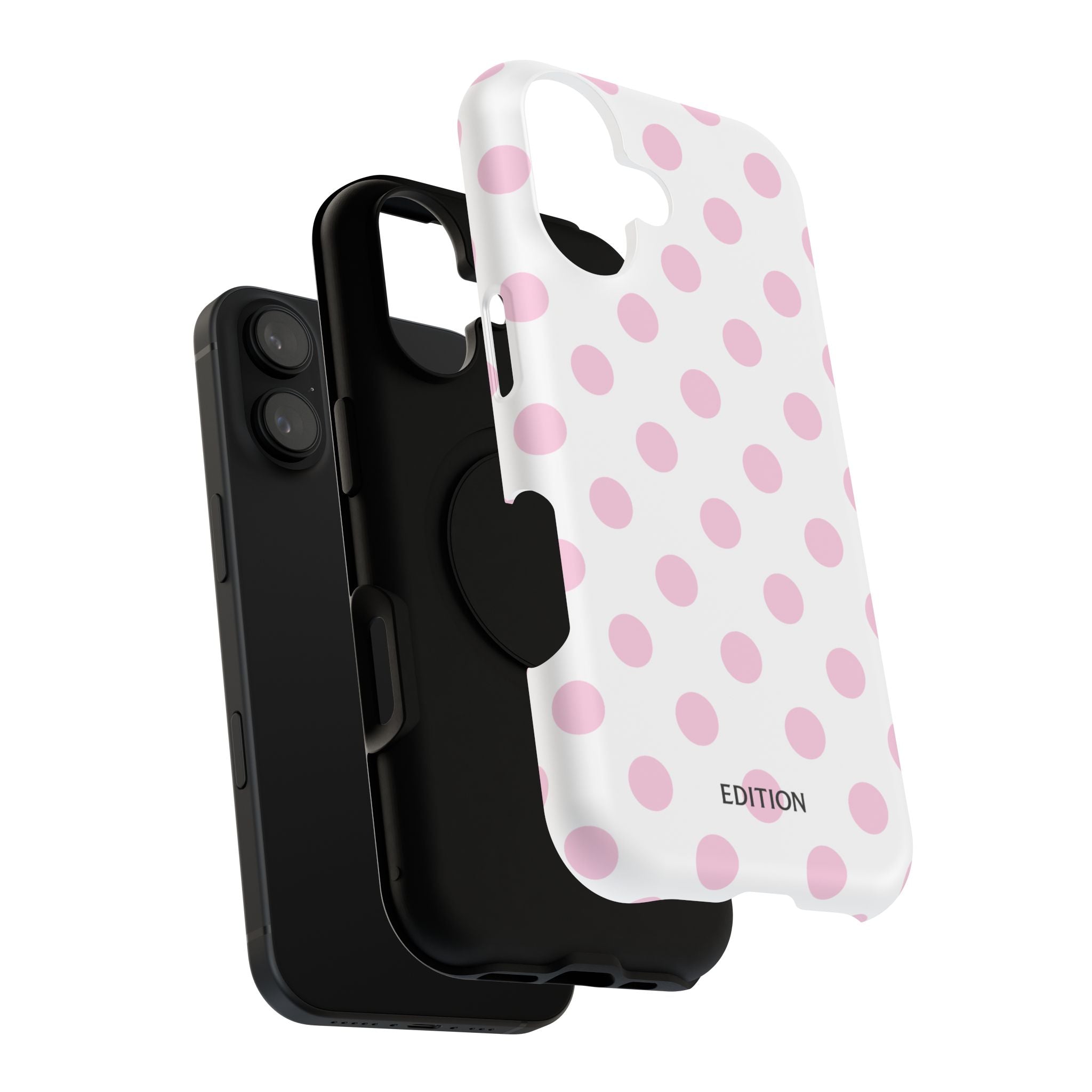 Pink and White Polka Dot Case