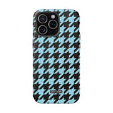 Baby Blue Houndstooth Case