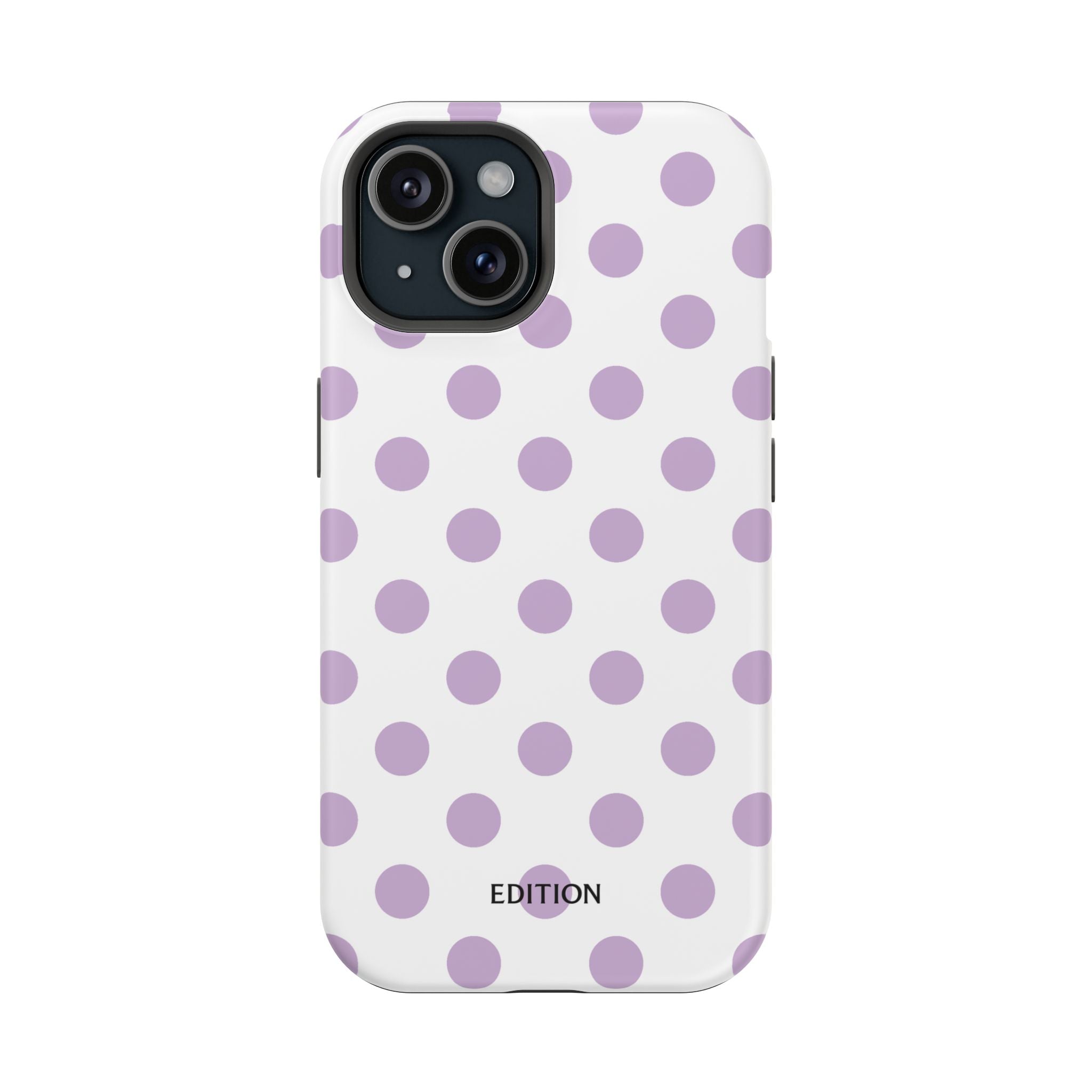 Purple and White Polka Dot Case