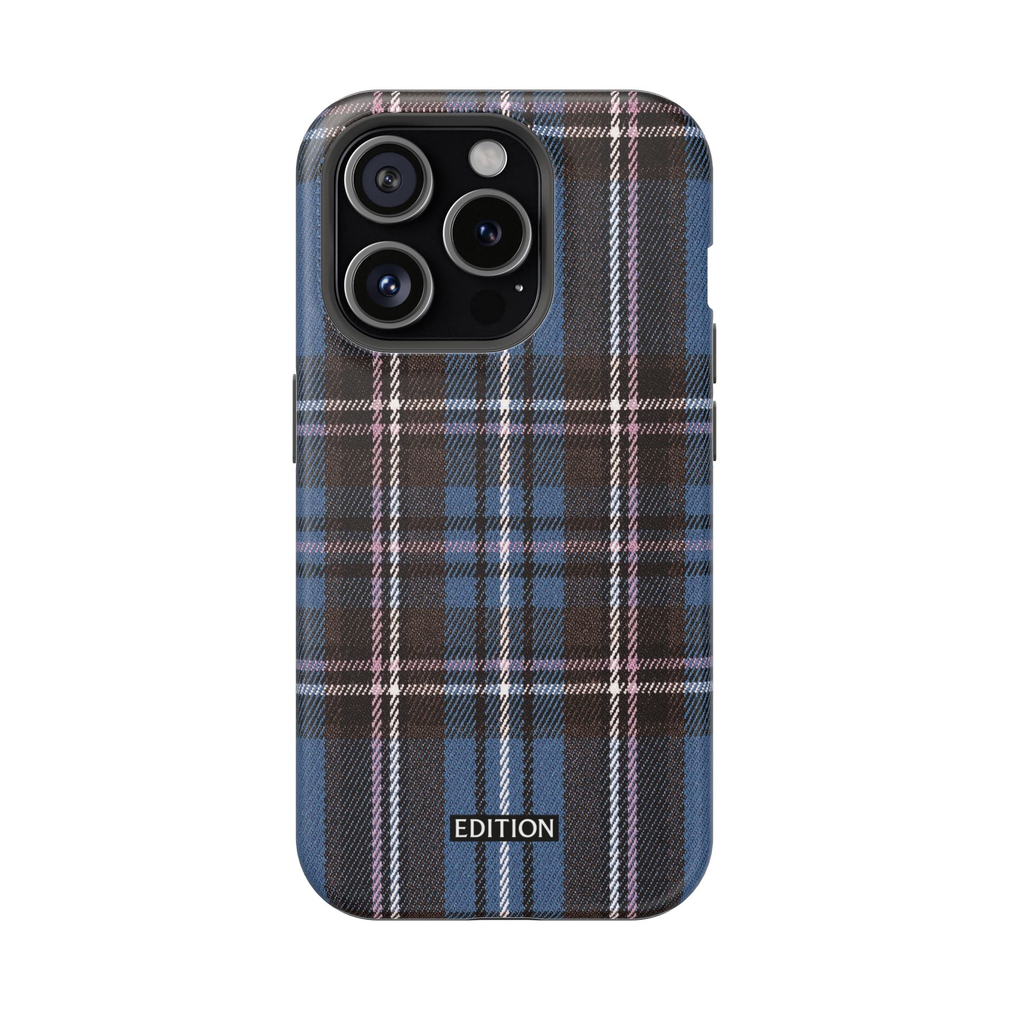 Blue and Pink Plaid Case