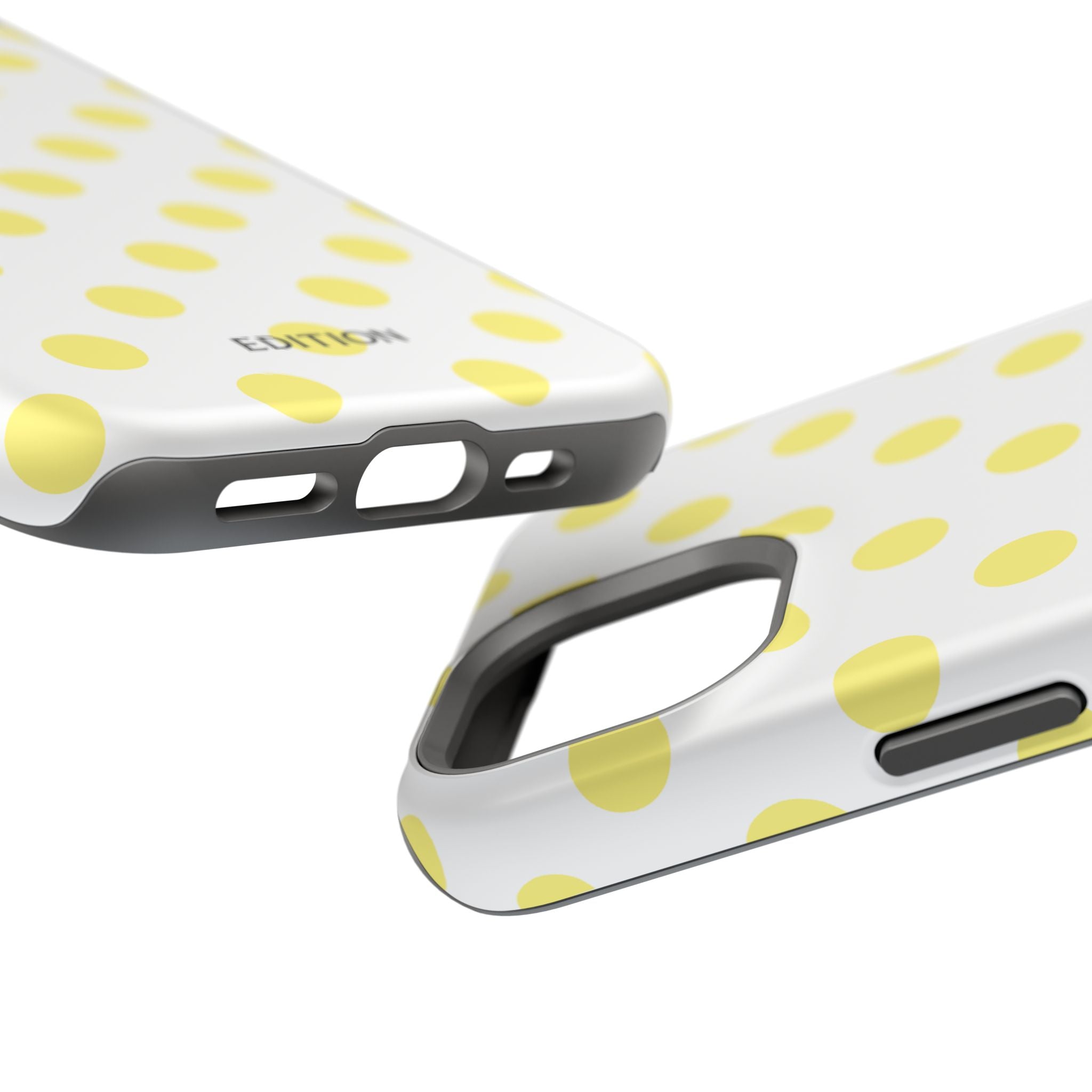 Yellow and White Polka Dot Case
