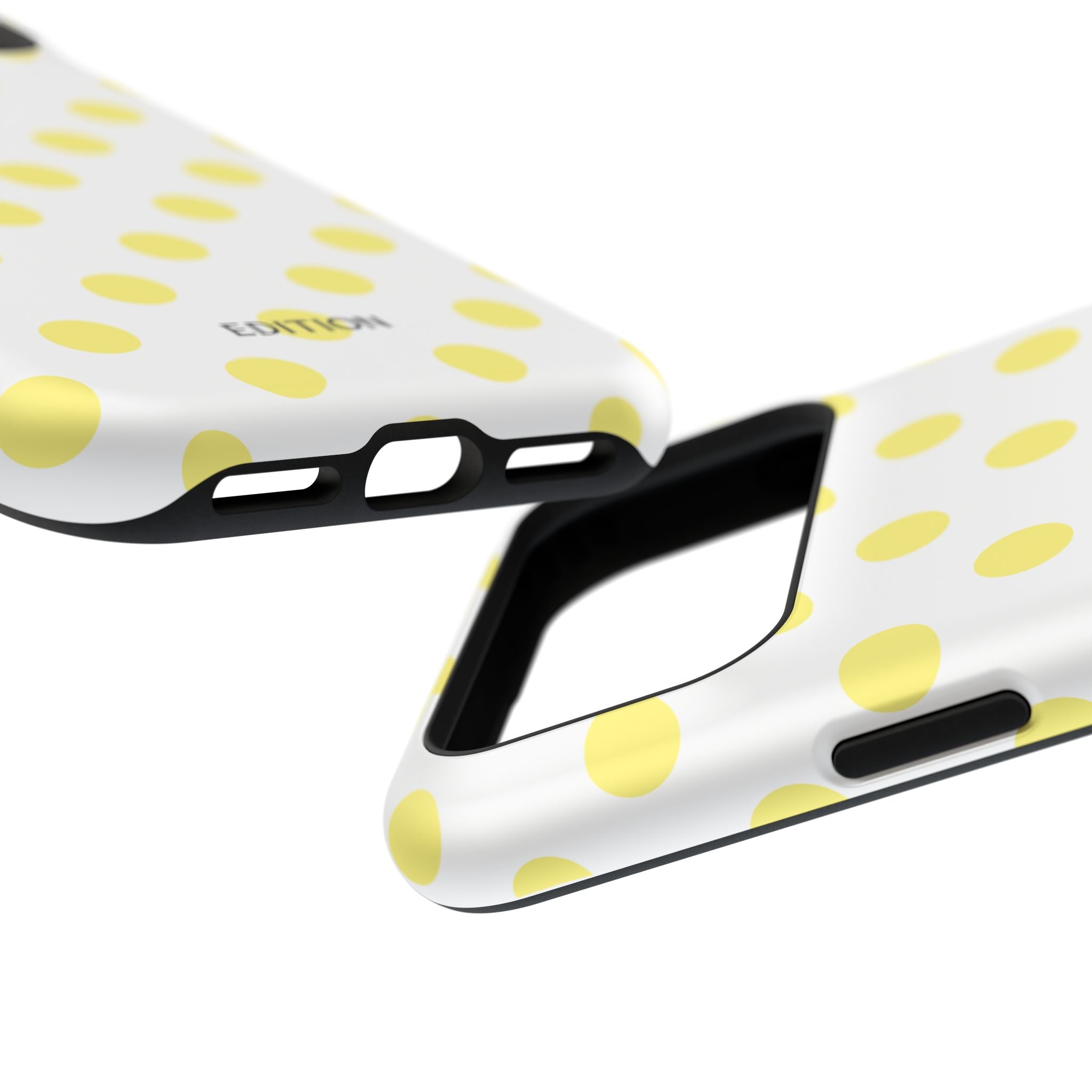 Yellow and White Polka Dot Case