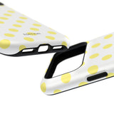 Yellow and White Polka Dot Case