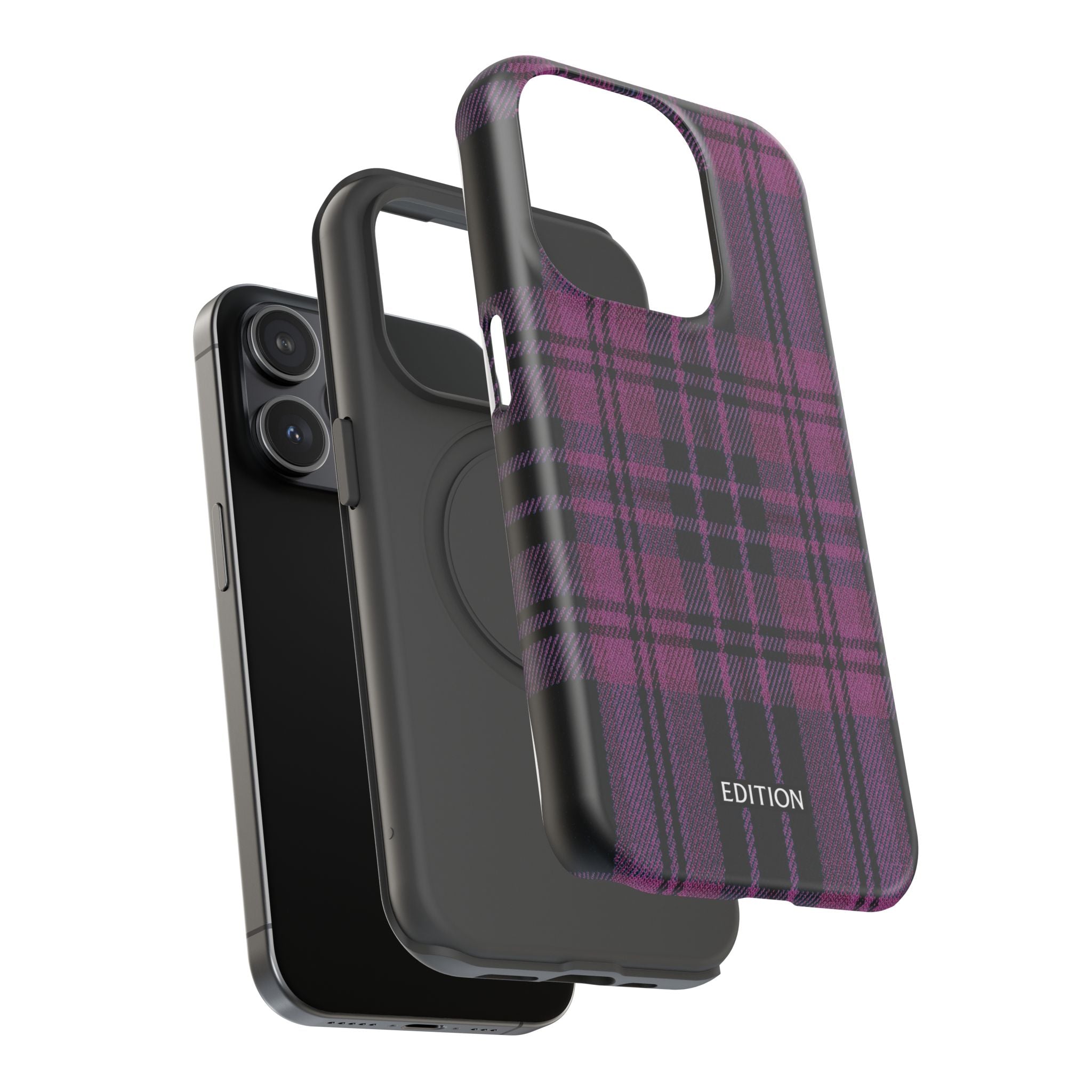 Black and Pink Plaid Case