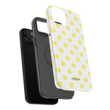Yellow and White Polka Dot Case