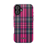 Hot Pink and Navy Plaid Case