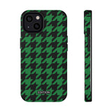 Green Houndstooth Case