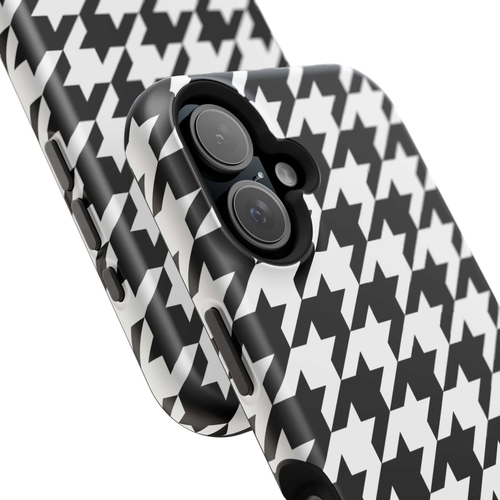 Black and White Houndstooth Case