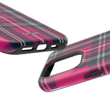 Hot Pink and Navy Plaid Case