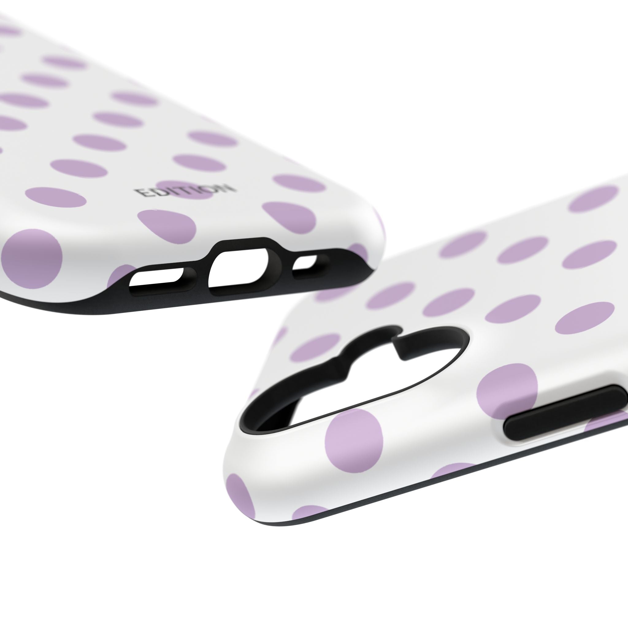 Purple and White Polka Dot Case