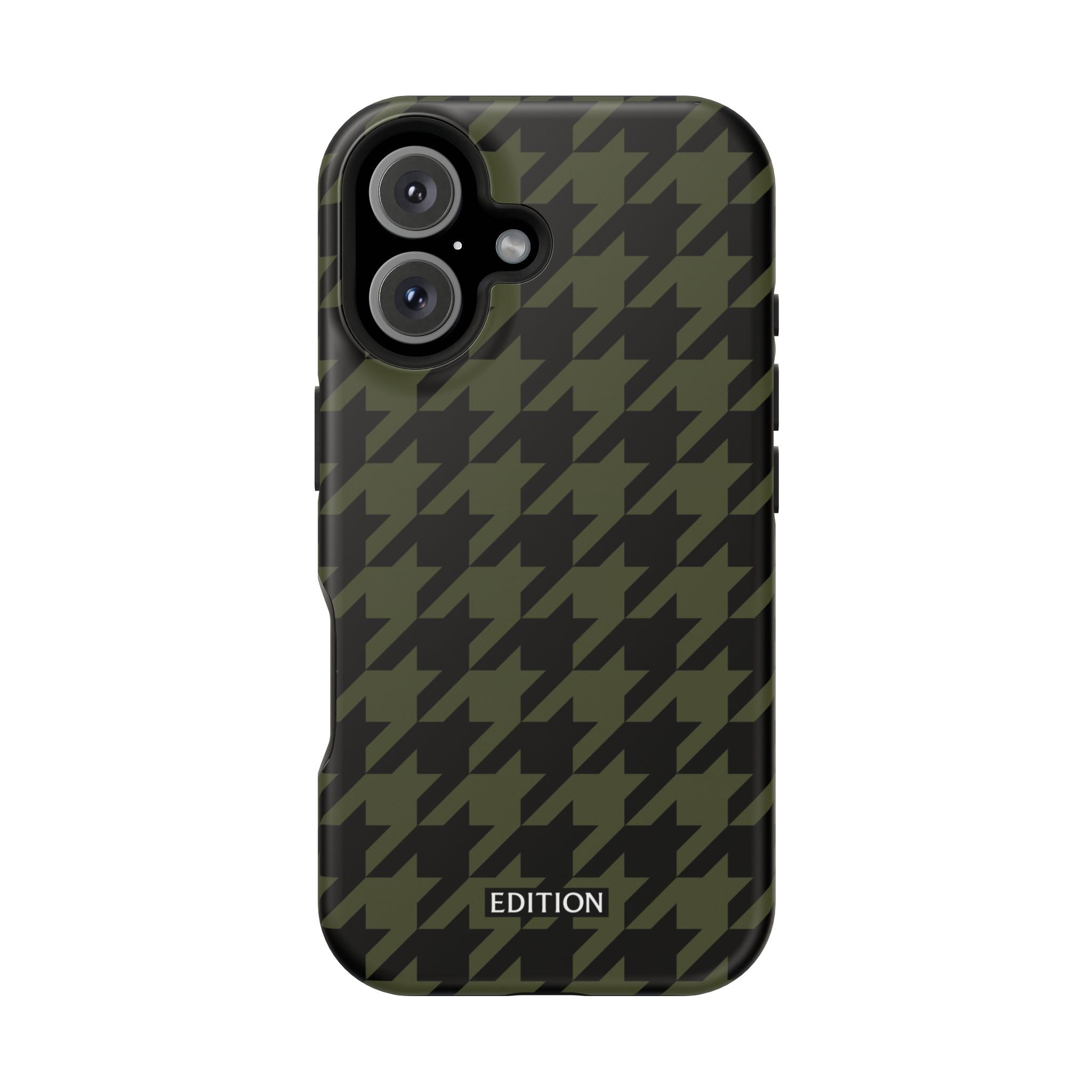 Army Green Houndstooth Case