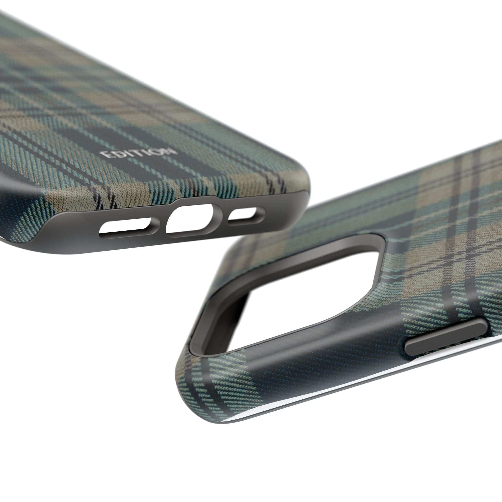 Green and Blue Plaid Case
