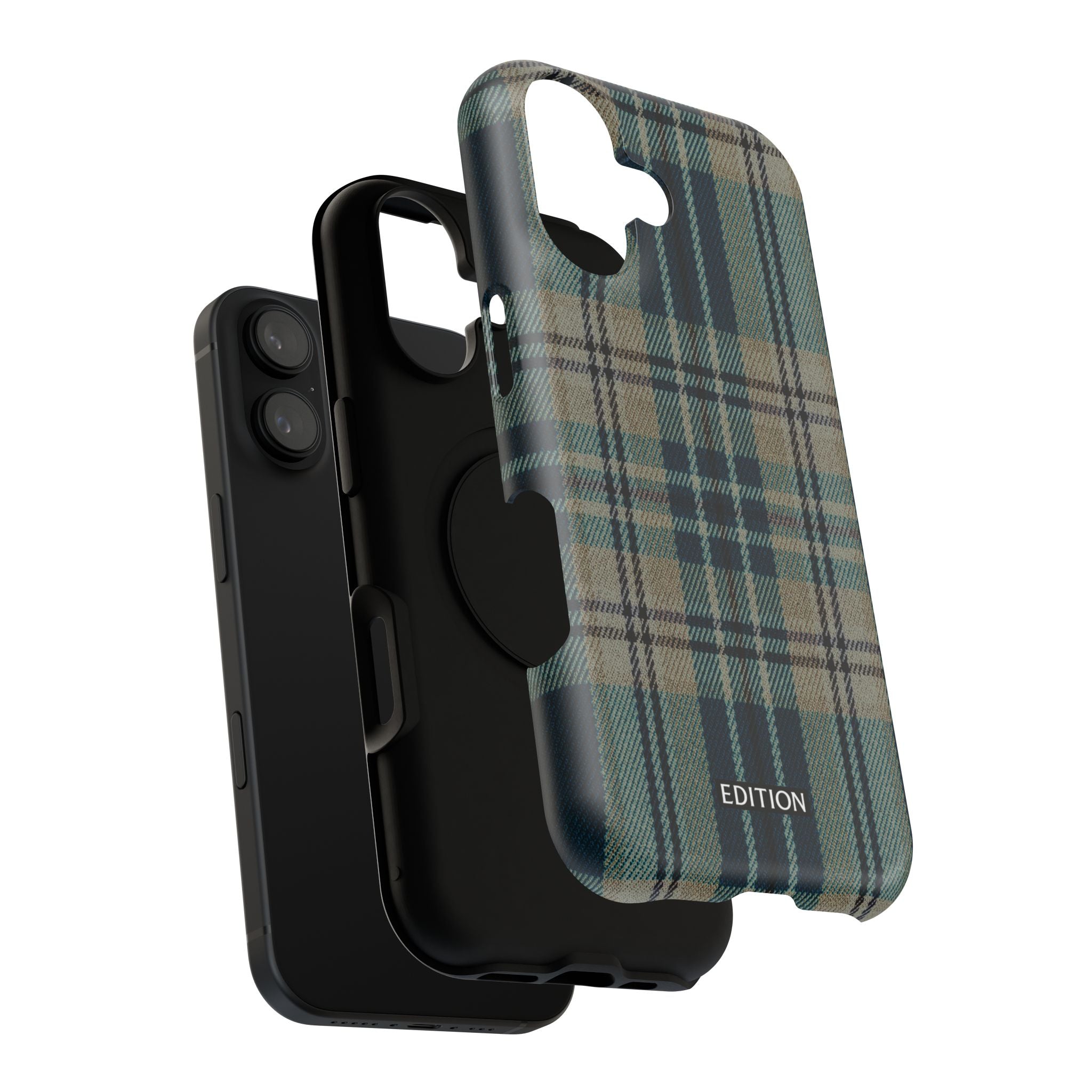 Green and Blue Plaid Case