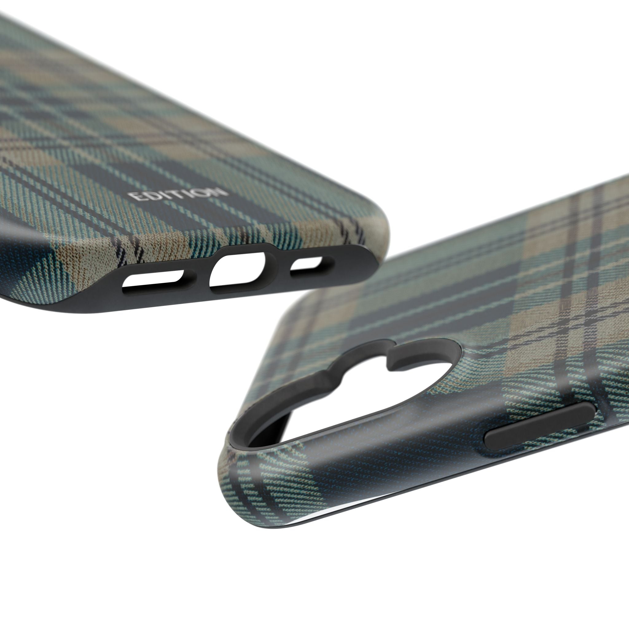Green and Blue Plaid Case