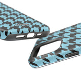 Baby Blue Houndstooth Case