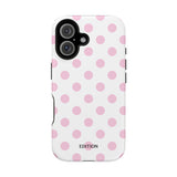 Pink and White Polka Dot Case