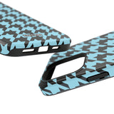 Baby Blue Houndstooth Case