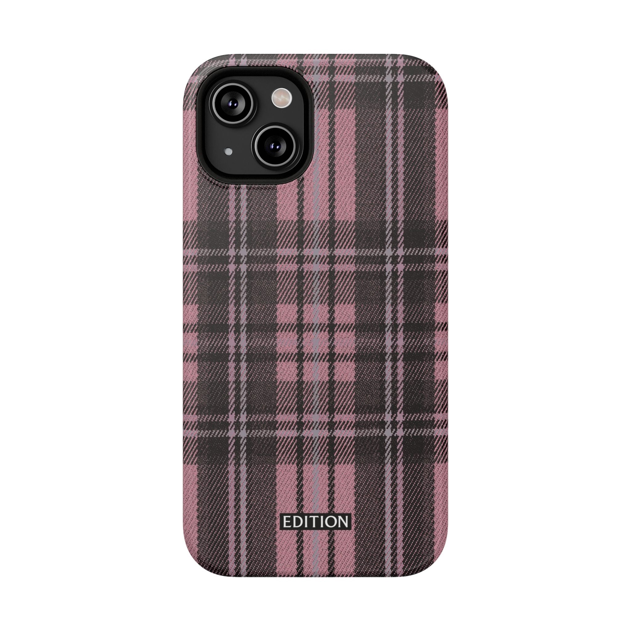 Light Pink and Black Plaid Case