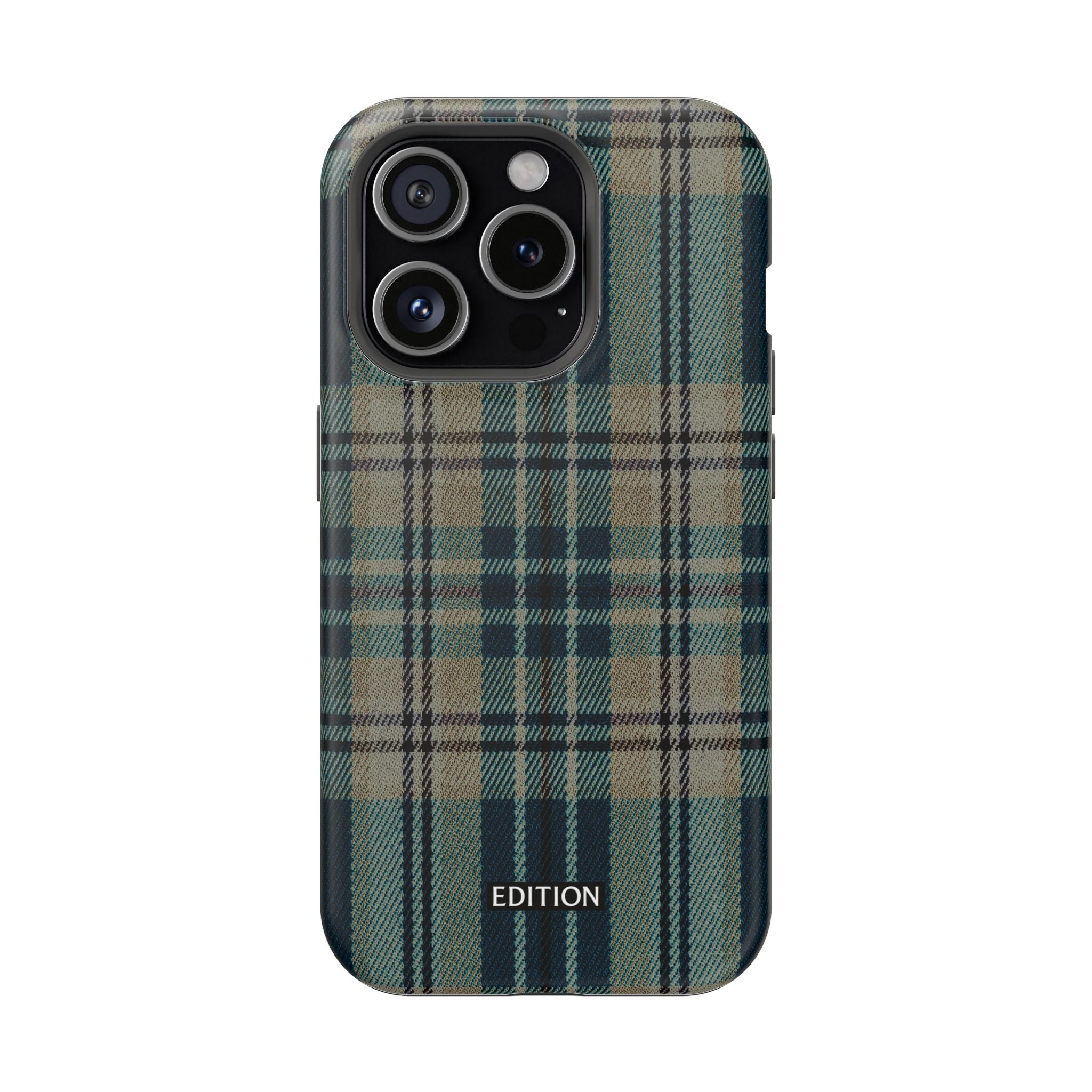 Green and Blue Plaid Case