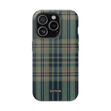 Green and Blue Plaid Case