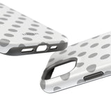 Grey and White Polka Dot Case