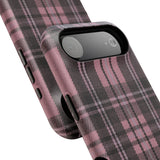 Light Pink and Black Plaid Case