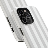 Grey Beach Stripe Case