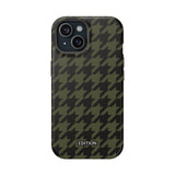 Army Green Houndstooth Case