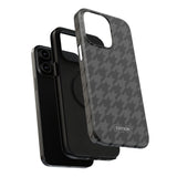 Grey Houndstooth Case