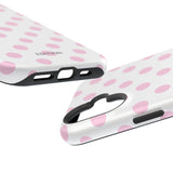 Pink and White Polka Dot Case