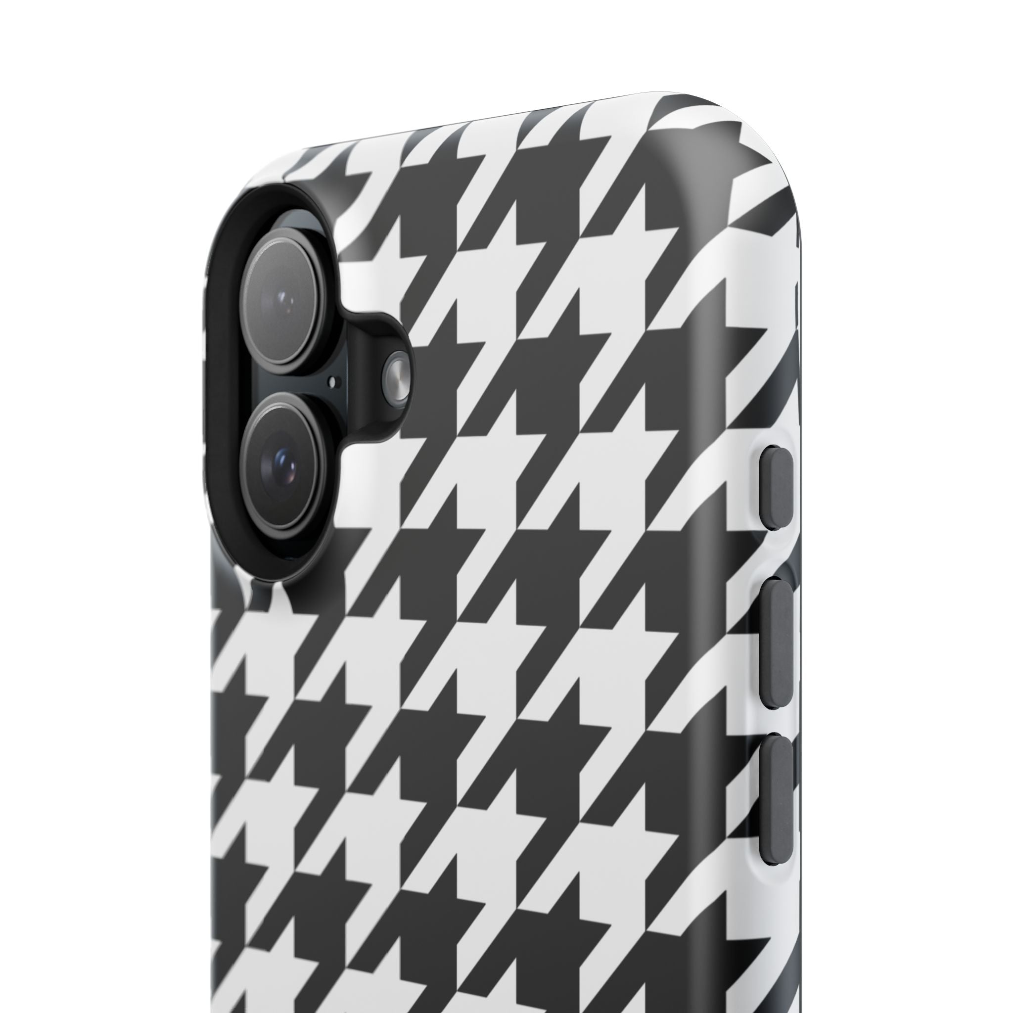 Black and White Houndstooth Case