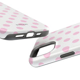 Pink and White Polka Dot Case