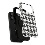 Black and White Houndstooth Case
