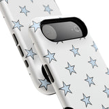 Blue and White Star Case