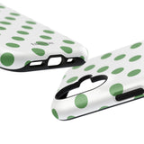 Green and White Polka Dot Case