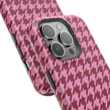 Raspberry Sorbet Houndstooth Case