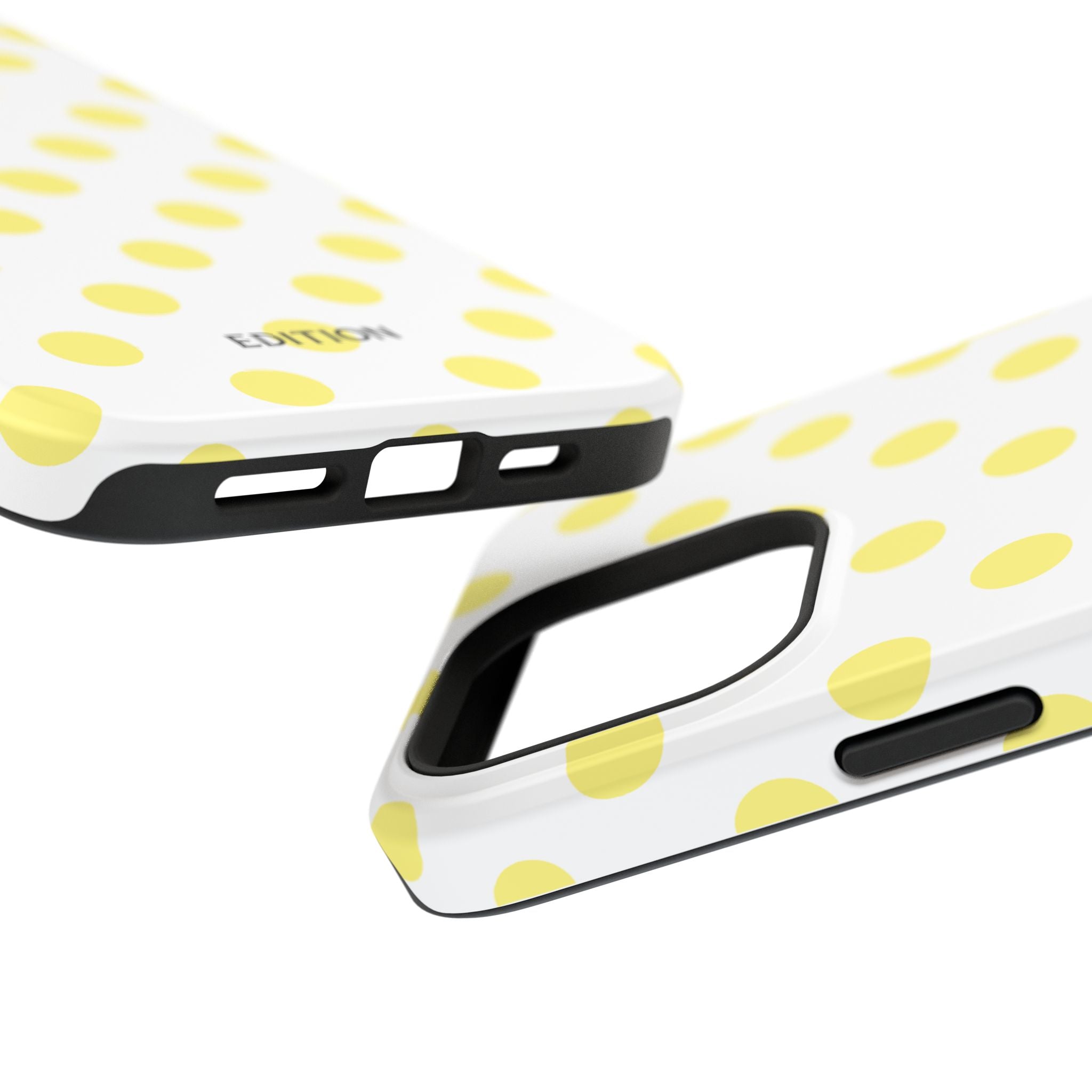 Yellow and White Polka Dot Case